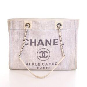 Chanel Small Mixed Fibers Deauville Tote